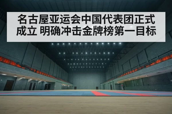 名古屋亚运会中国代表团正式成立 明确冲击金牌榜第一目标